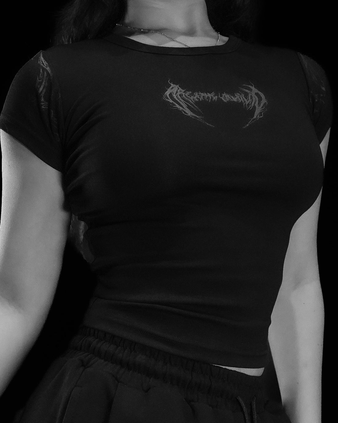 Women's Requiem Baby Tee [DARKNESS]
