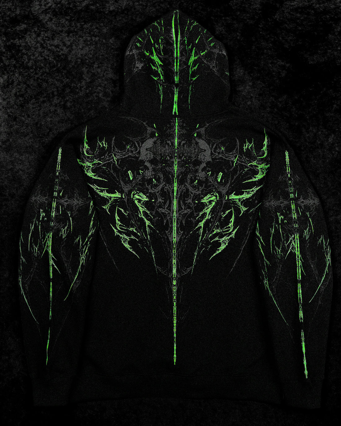 Prototype X Oversized pullover hoodie [NEON GREEN]