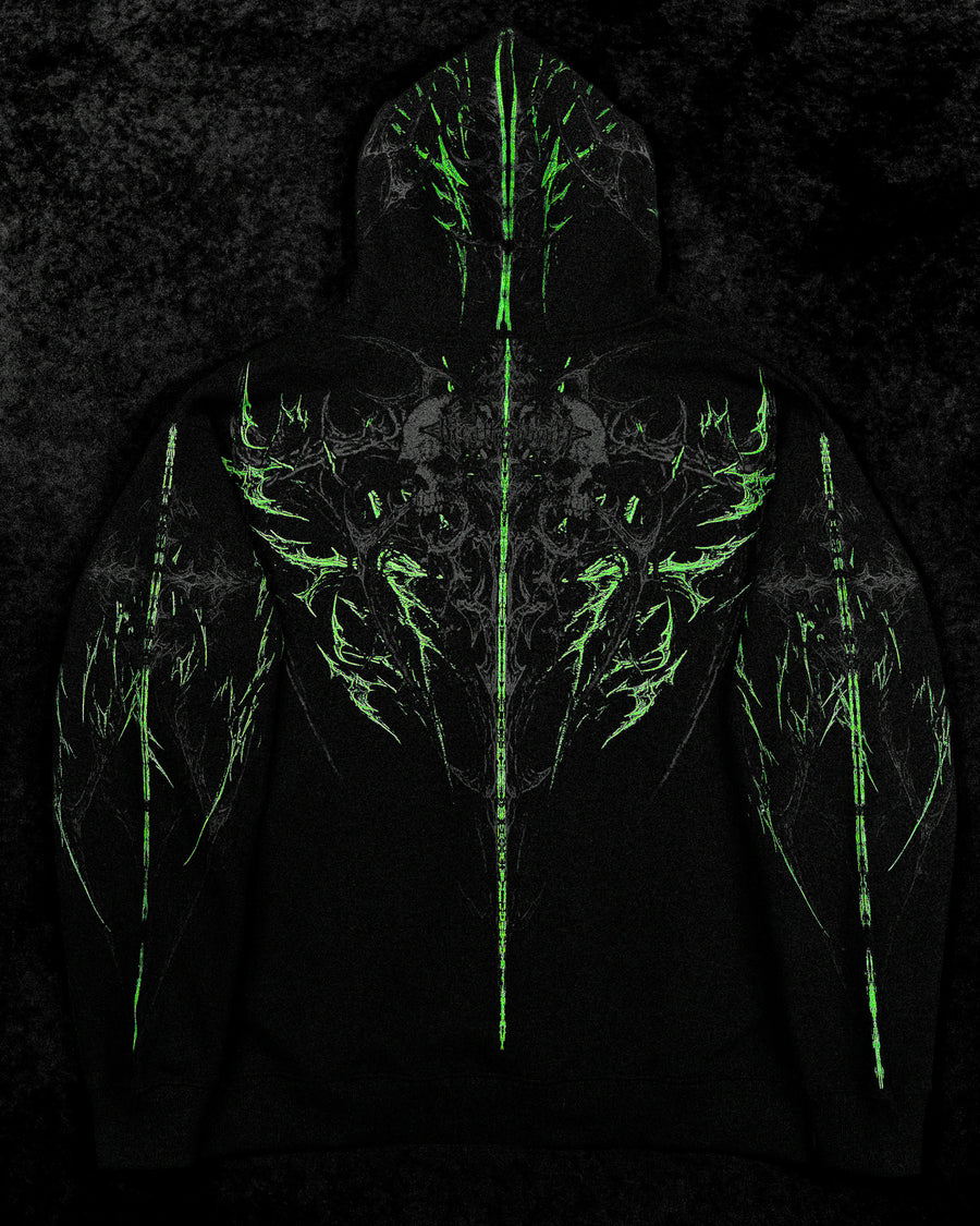 Prototype X Oversized pullover hoodie [NEON GREEN]