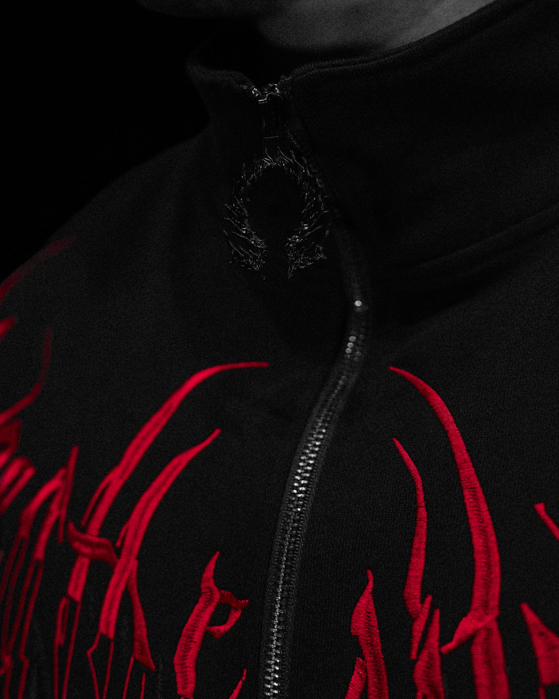 Obsidian Oversized Zip-up Jacket [NIGHTMARE]