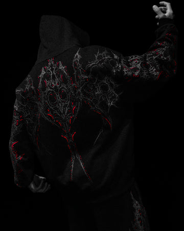 Nocturnal Oversized Zip-up Hoodie [NIGHTMARE]