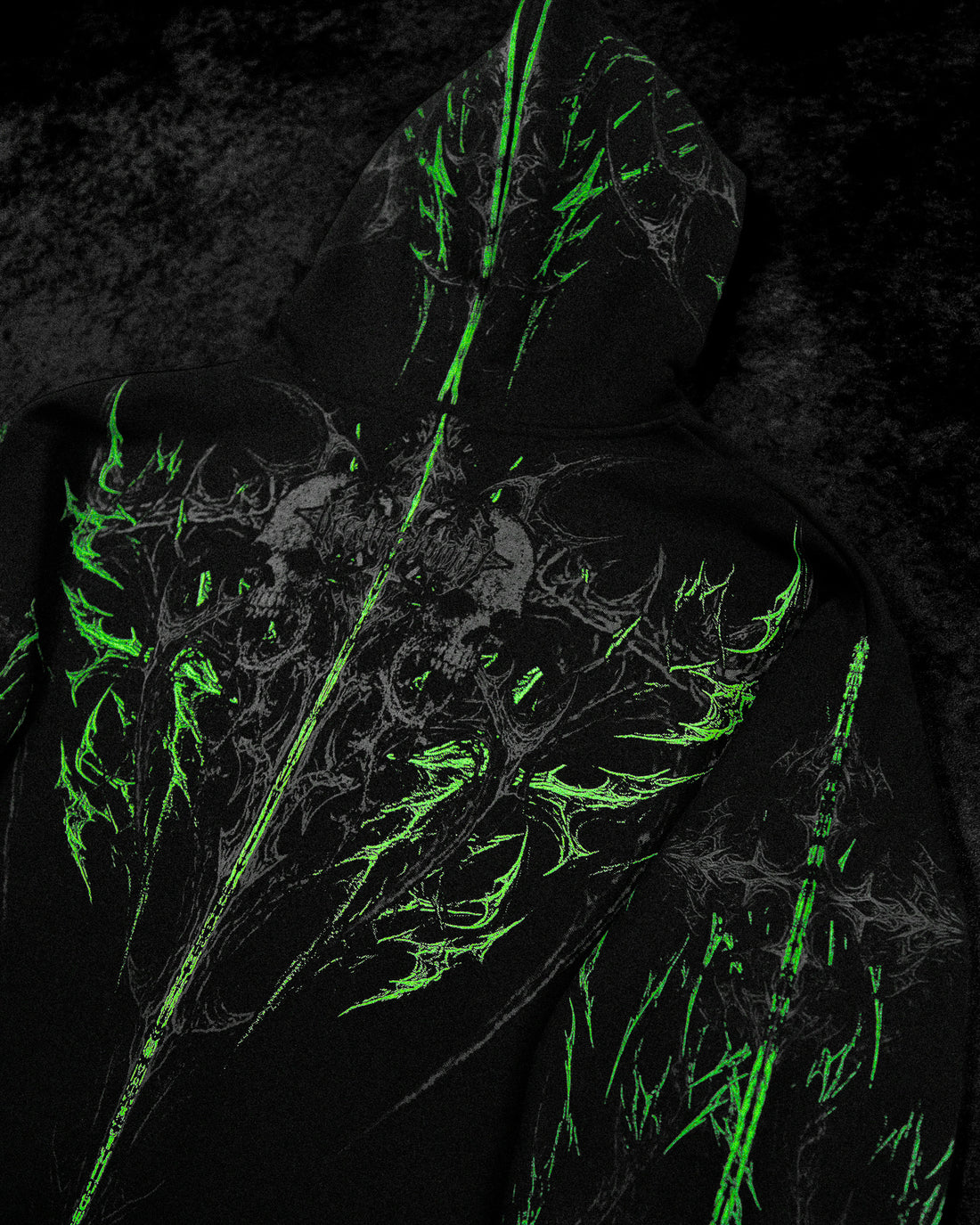 Prototype X Oversized pullover hoodie [NEON GREEN]