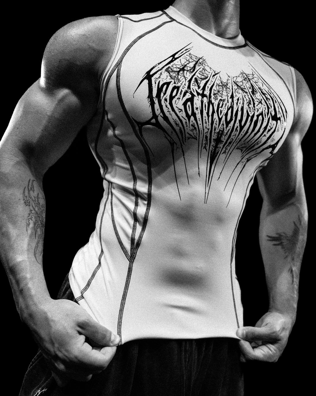 Void Tech™ Arachnid Venom Texture Cut-off Compression [DIVINE WHITE]