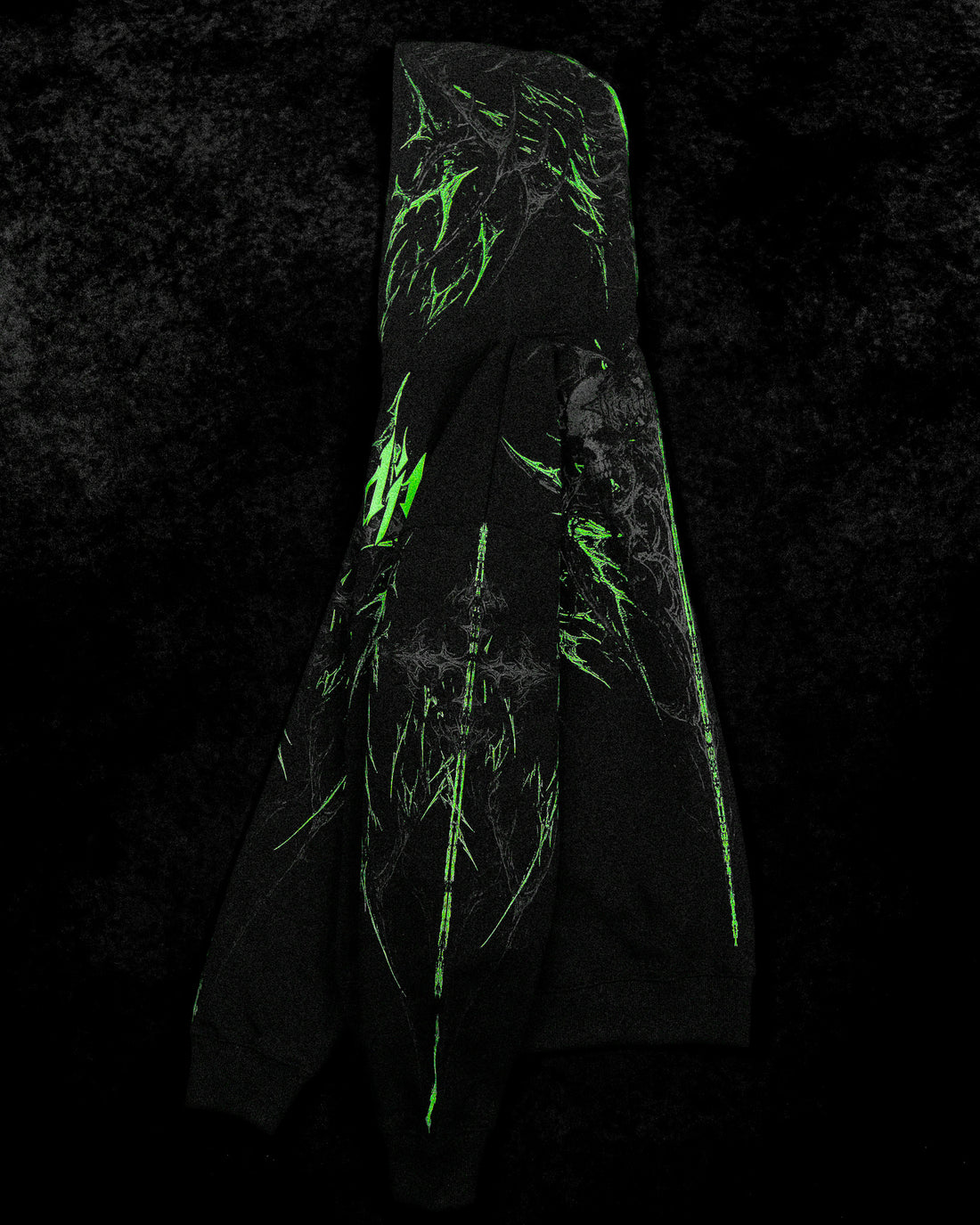Prototype X Oversized pullover hoodie [NEON GREEN]