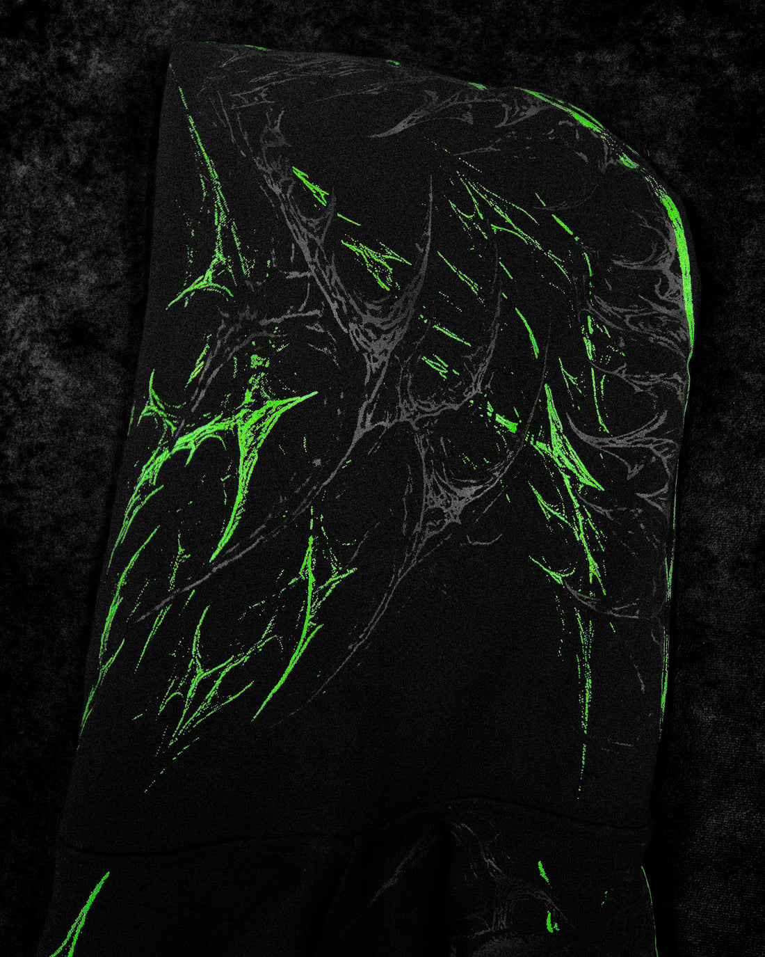 Prototype X Oversized pullover hoodie [NEON GREEN]