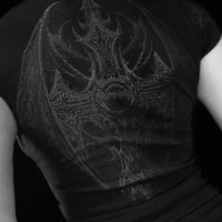 Women's Requiem Baby Tee [DARKNESS]