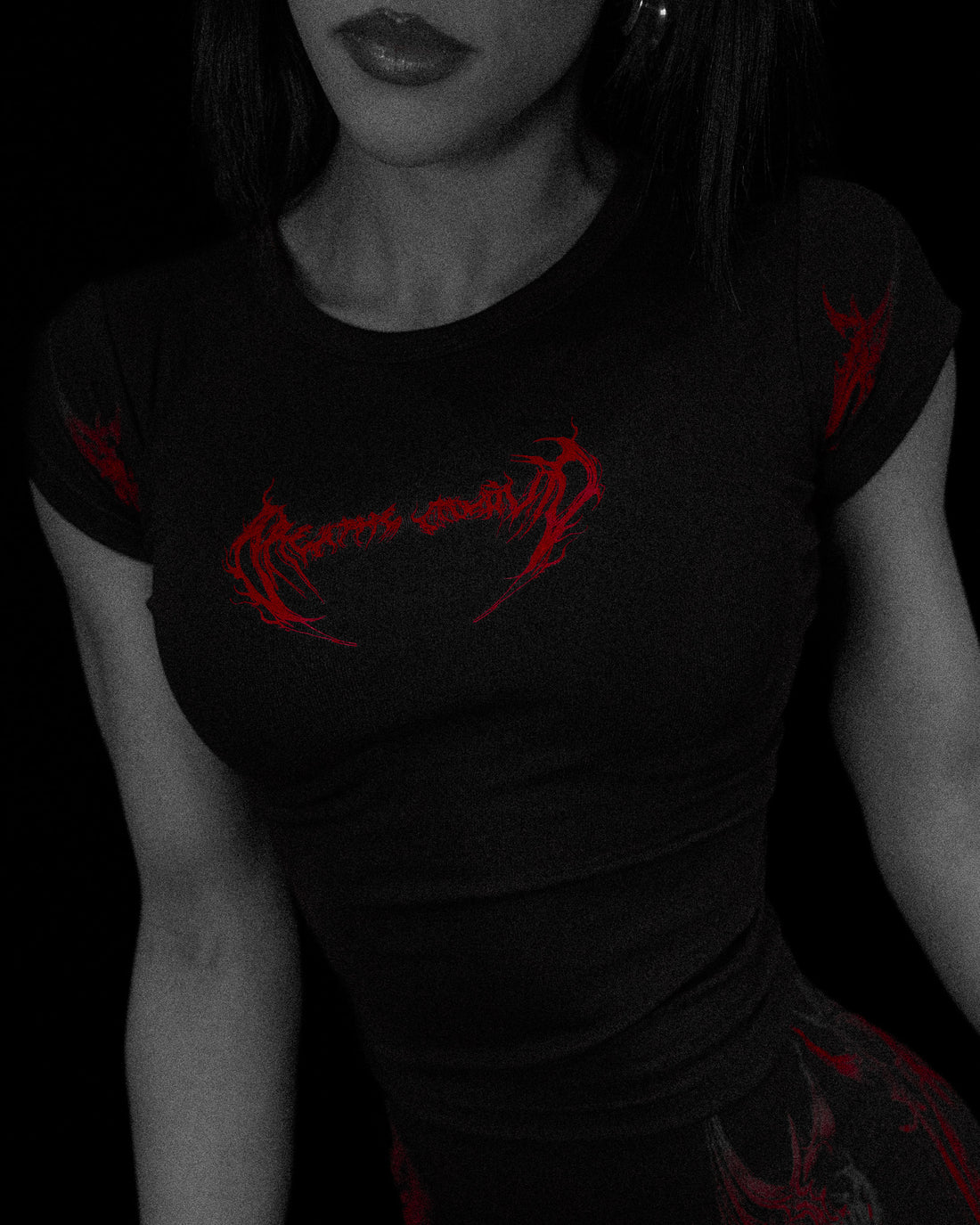 Womens Valkyrie Baby Tee [NIGHTMARE]
