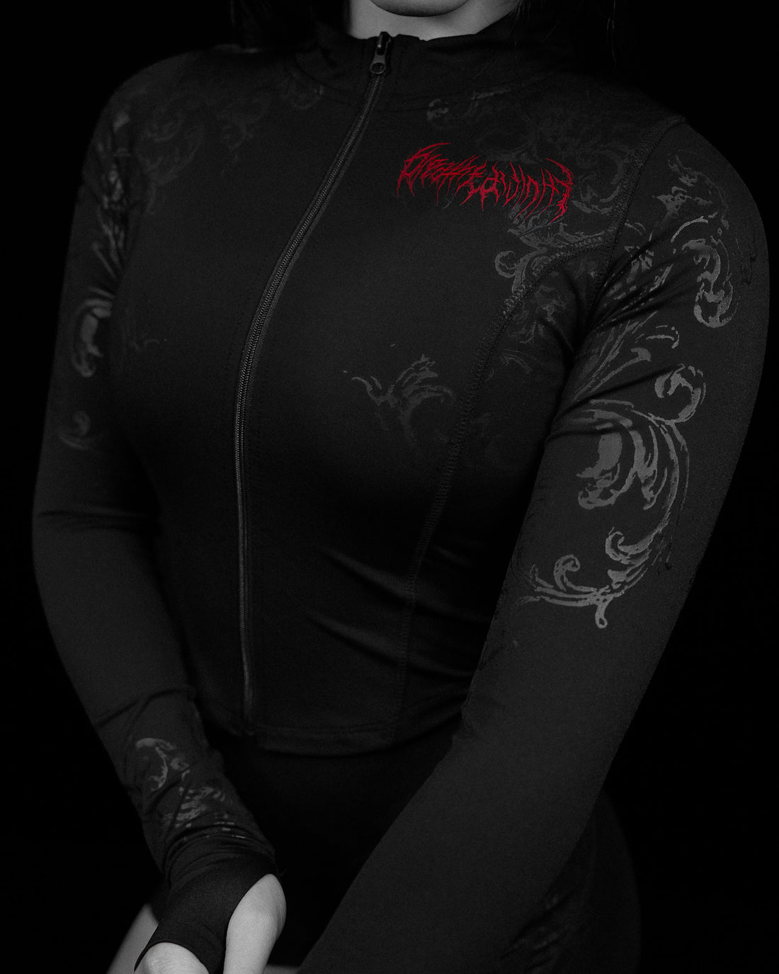Women's Void Tech™ Boneveil Zip-up Longsleeve Compression [NIGHTMARE]