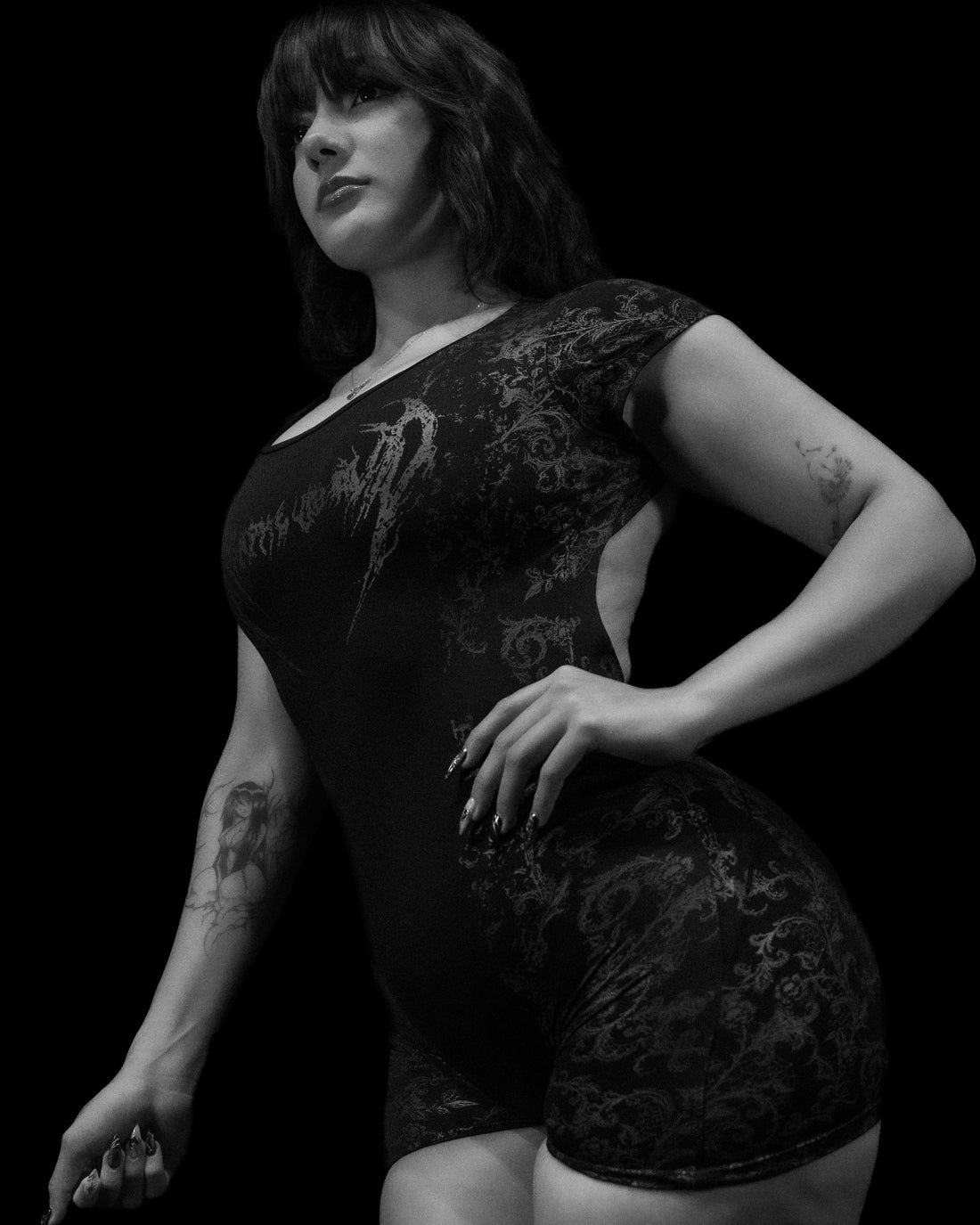 Women's Void Tech™ Regalia Open Back Bodysuit [DARKNESS]