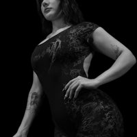 Women's Void Tech™ Regalia Open Back Bodysuit [DARKNESS]