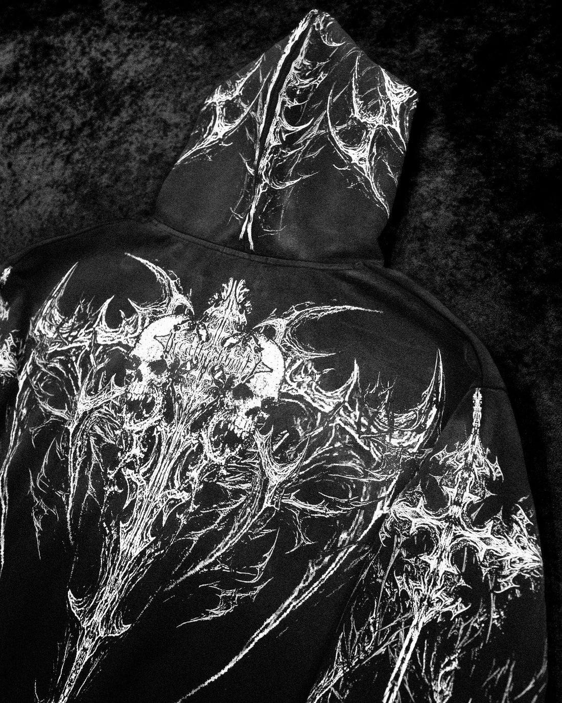 Prototype X Oversized pullover hoodie [SMOKE]