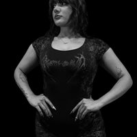 Women's Void Tech™ Regalia Open Back Bodysuit [DARKNESS]