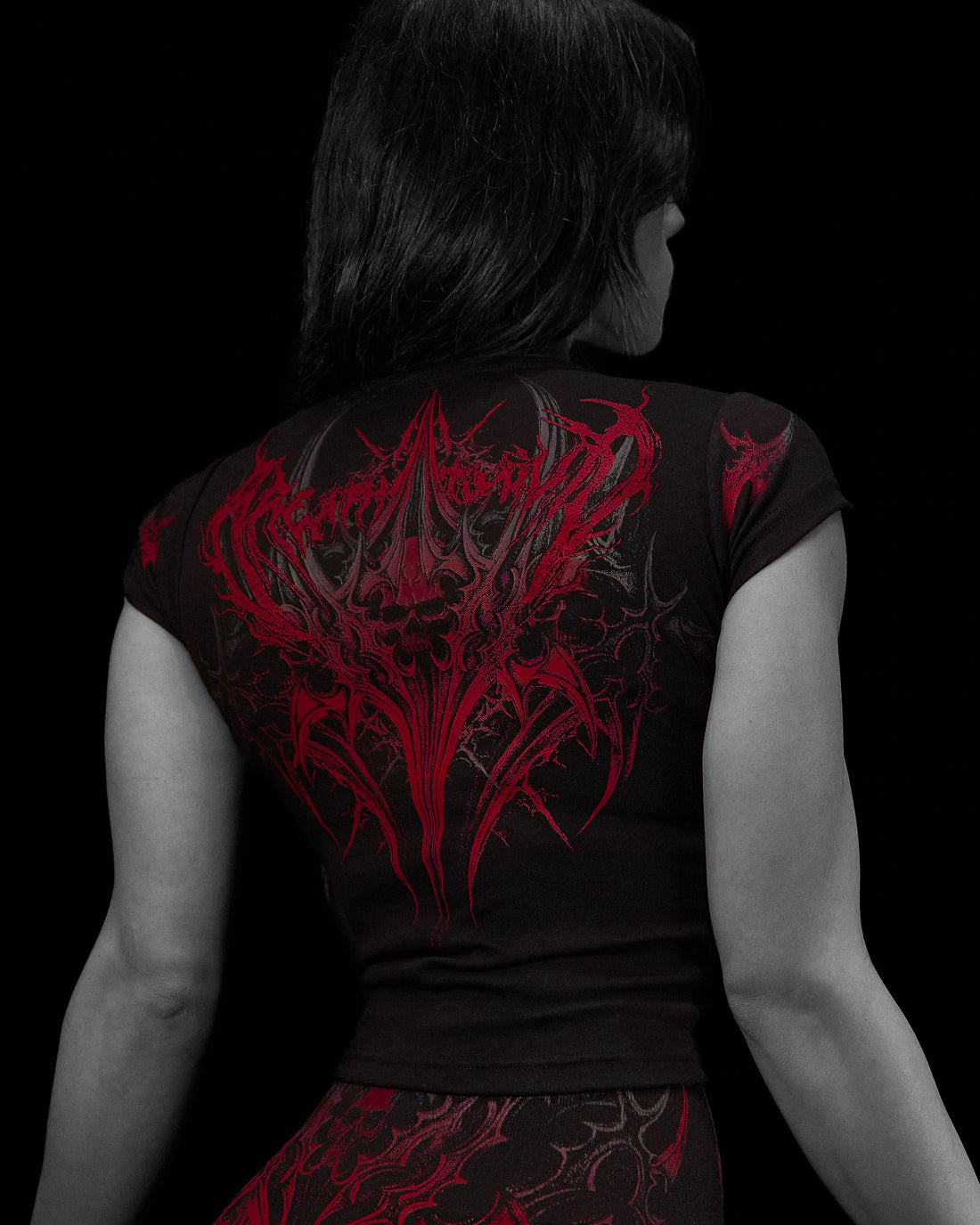 Womens Valkyrie Baby Tee [NIGHTMARE]