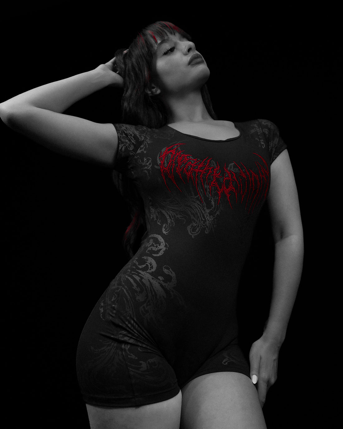 Womens Void Tech™ Boneveil Open Back Bodysuit [NIGHTMARE]