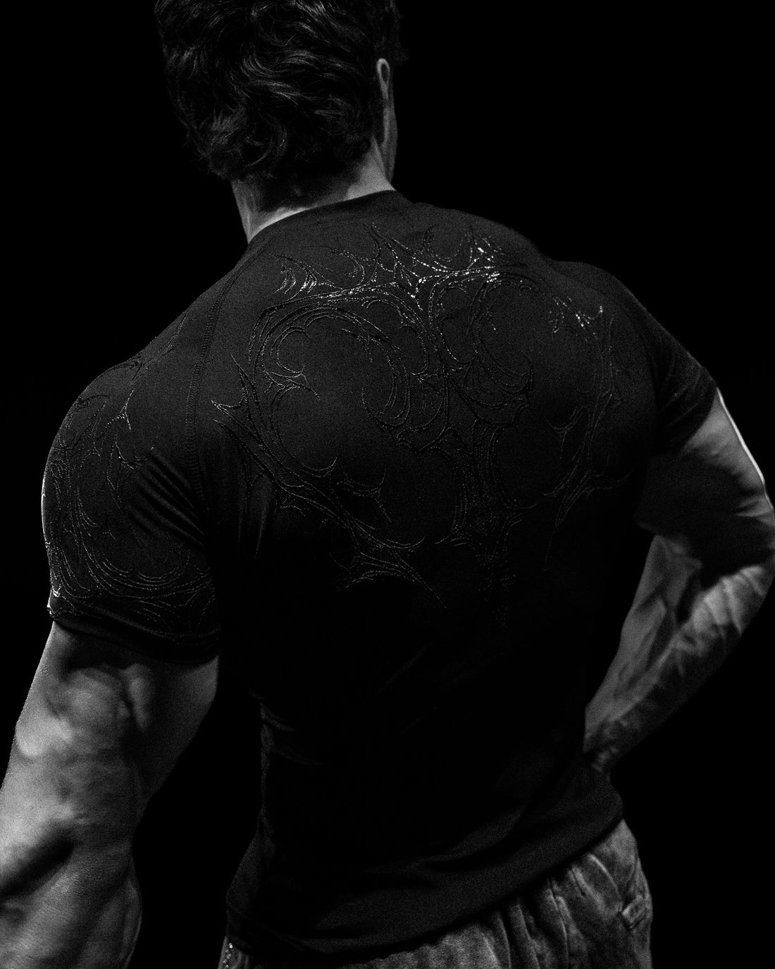 Void Tech™ Venom Texture shortsleeve Compression [DARKNESS]