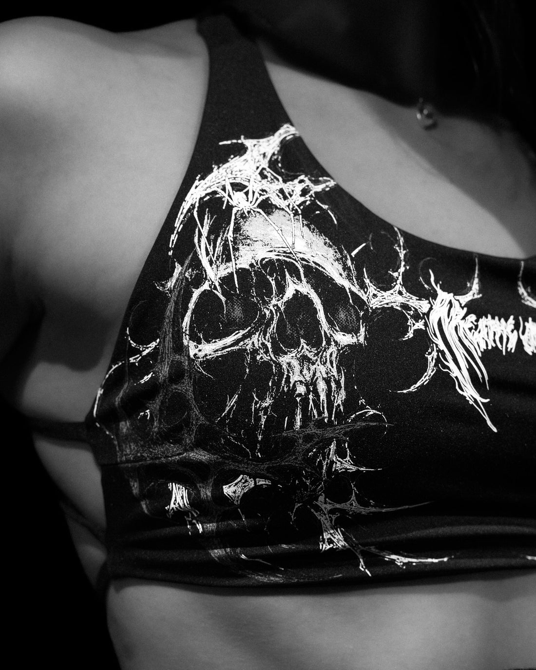 Void Tech™ Death Veil Sports Bra [VOID BLACK]