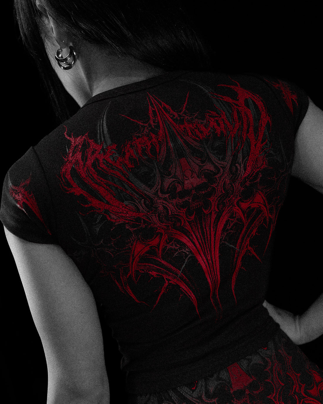 Womens Valkyrie Baby Tee [NIGHTMARE]
