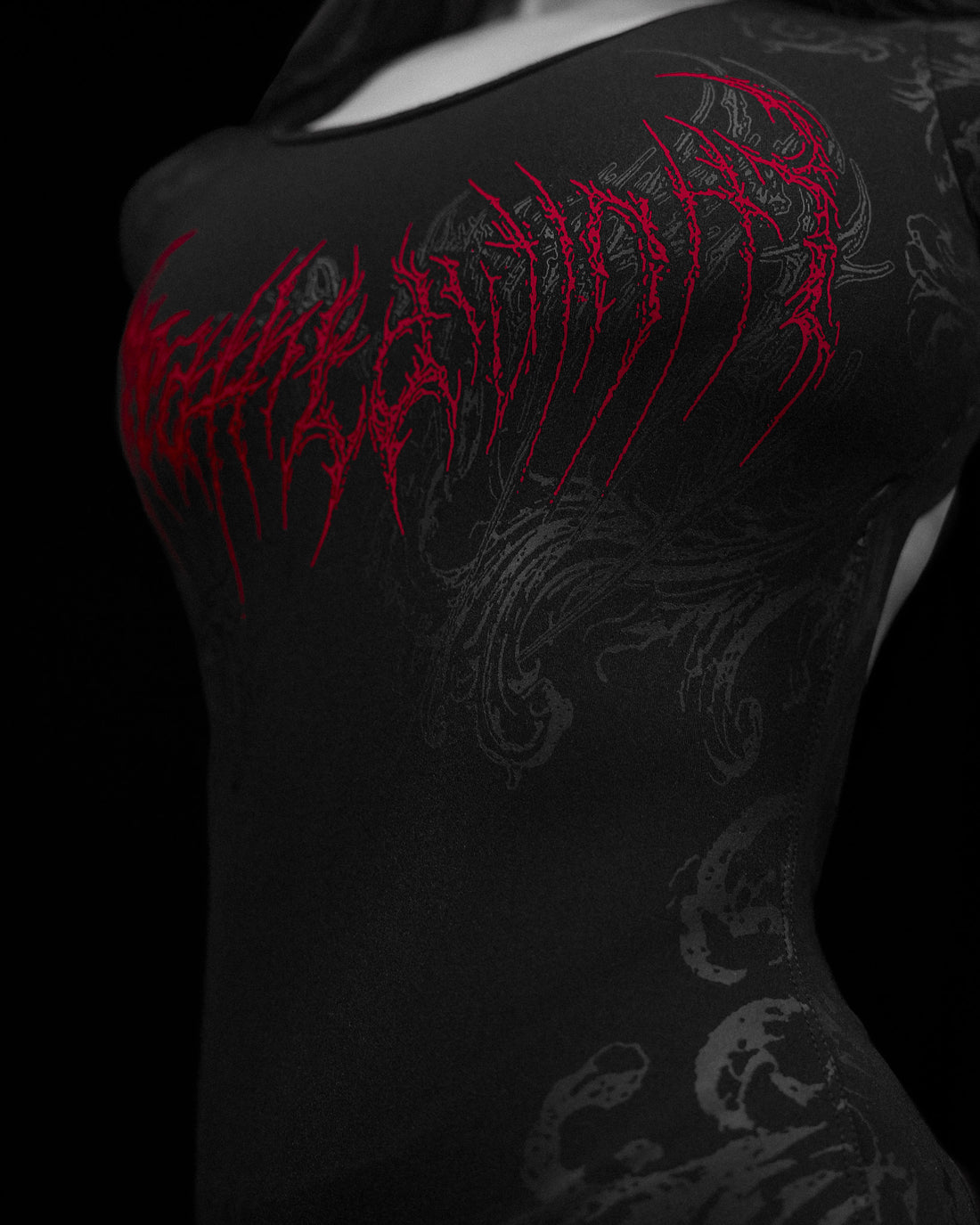 Womens Void Tech™ Boneveil Open Back Bodysuit [NIGHTMARE]
