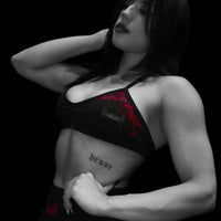 Women's Void Tech™ Dark Ember Halter Sports Bra [NIGHTMARE]