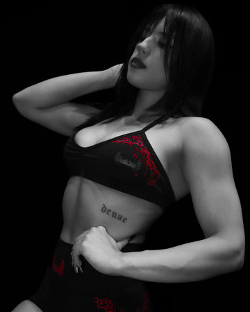 Women's Void Tech™ Dark Ember Halter Sports Bra [NIGHTMARE]
