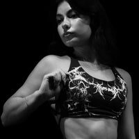 Void Tech™ Death Veil Sports Bra [VOID BLACK]