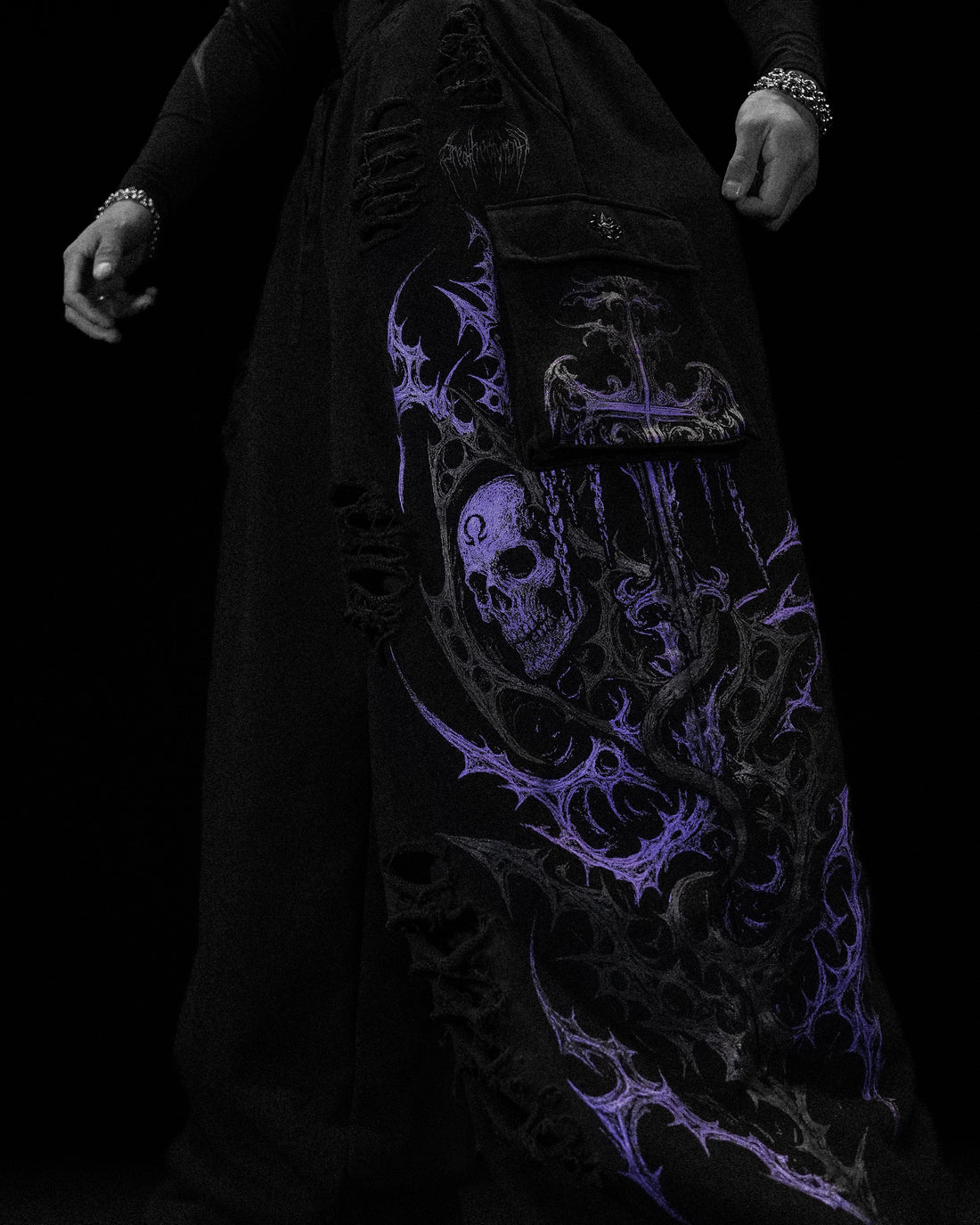 Mens Tarnished Uncuffed Luxury Cargos [DUSK]