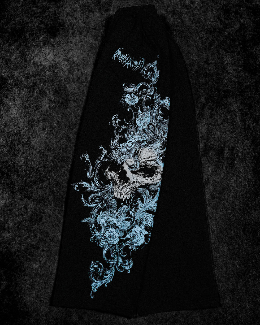 Women's Death Rose Banana Shaped Uncuffed Sweatpants [FROST]