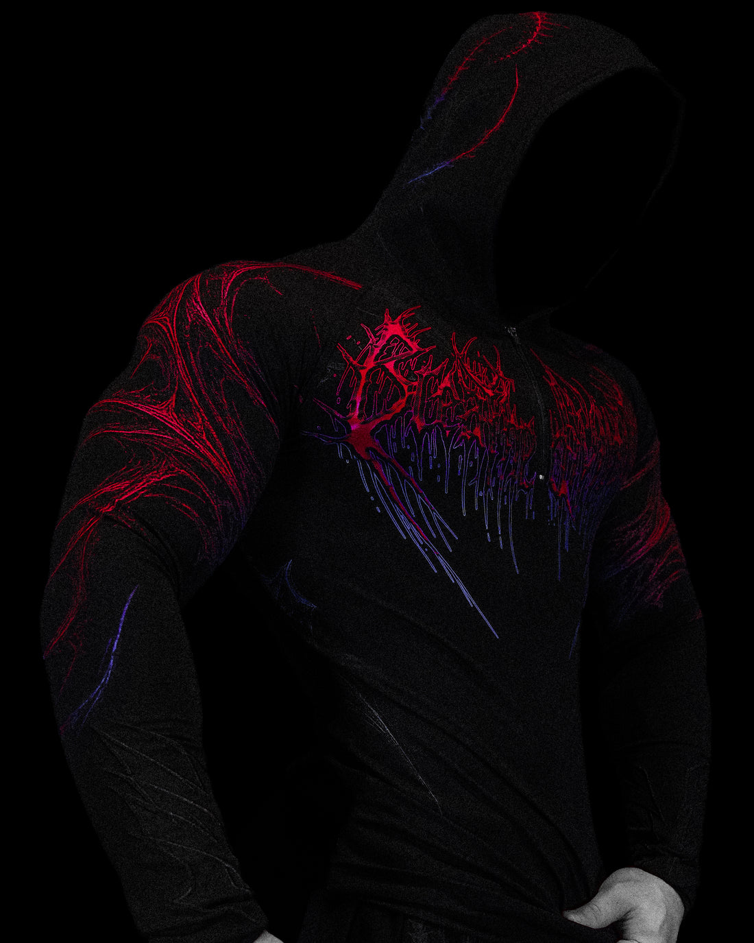 Void Tech™ Pulsefire Hoodie Compression [BLOOD MOON] – Breathedivinity