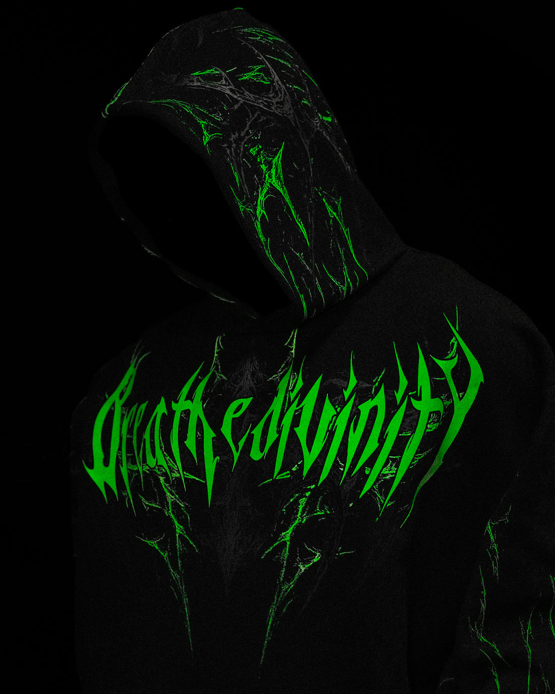 Prototype X Oversized pullover hoodie [NEON GREEN]