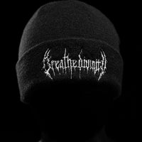 Essential Embroidery Cuff Beanie [VOID BLACK]