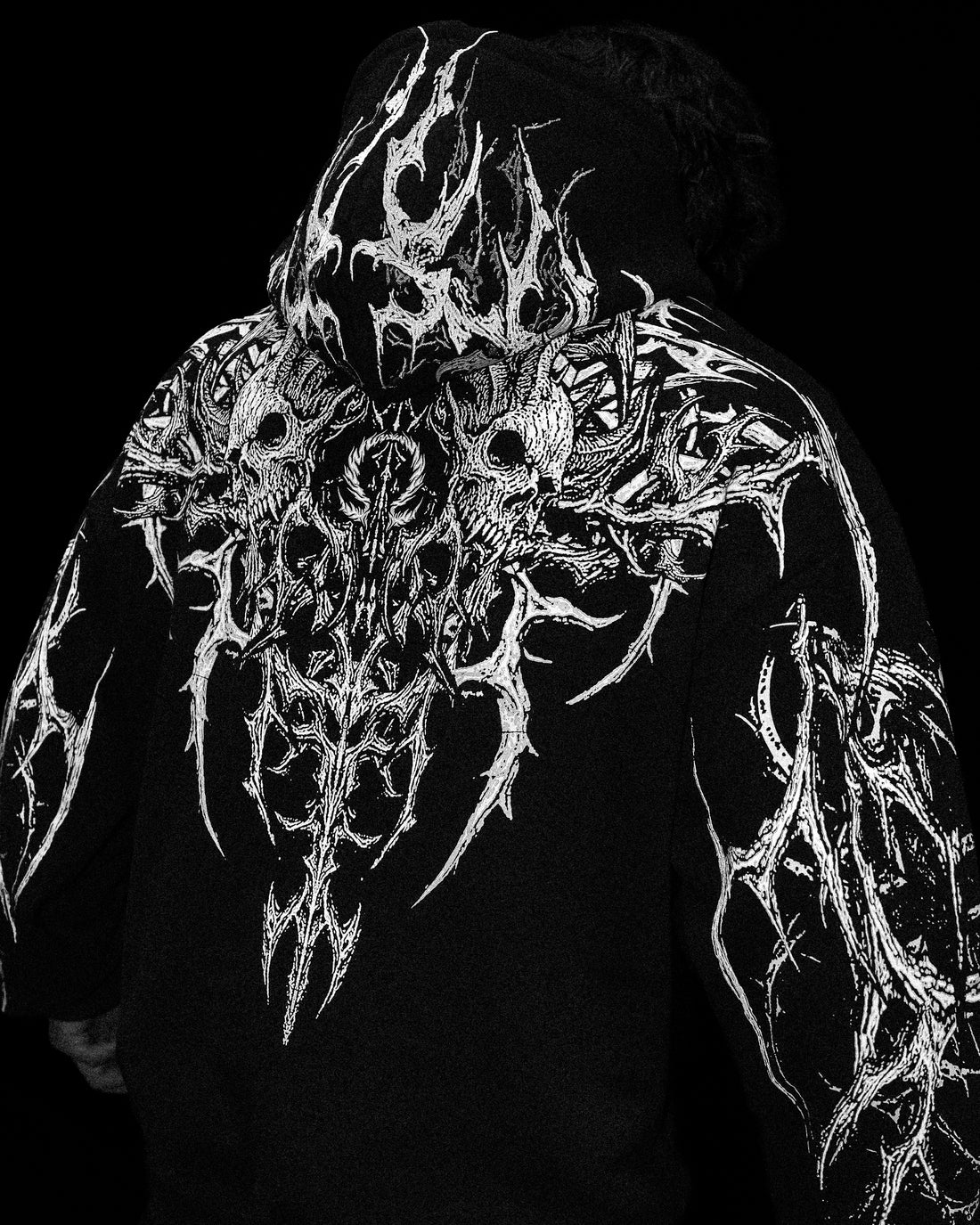 Nightreign Oversized pullover hoodie [VOID BLACK]