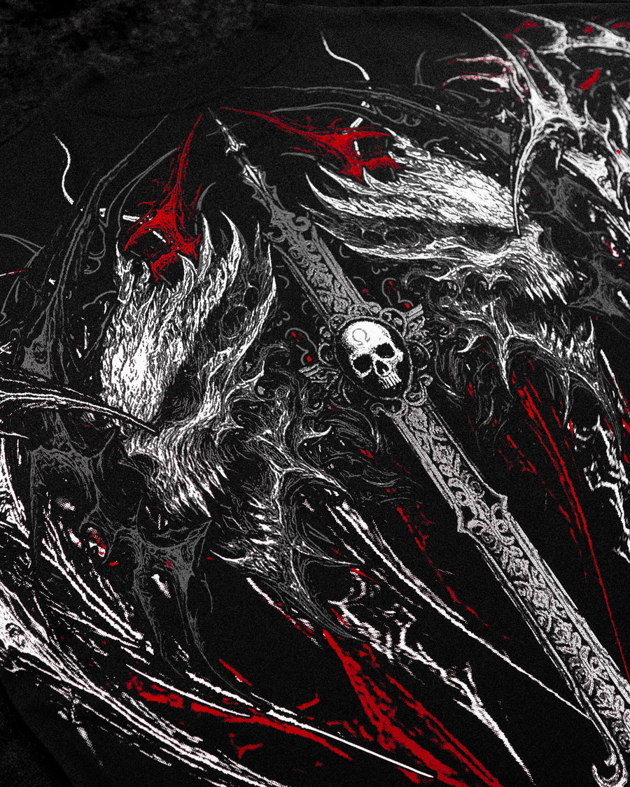 Hollow Souls Oversized T-shirt [HEAVENLY RED]
