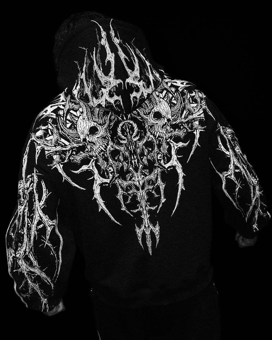 Nightreign Oversized pullover hoodie [VOID BLACK]