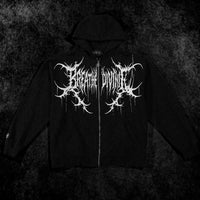 Mens Tarnished Zip-up Hoodie [VOID BLACK]