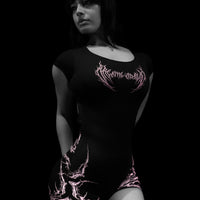 Void Tech™ Eternal Decay Open Back Bodysuit [BLOSSOM PINK]