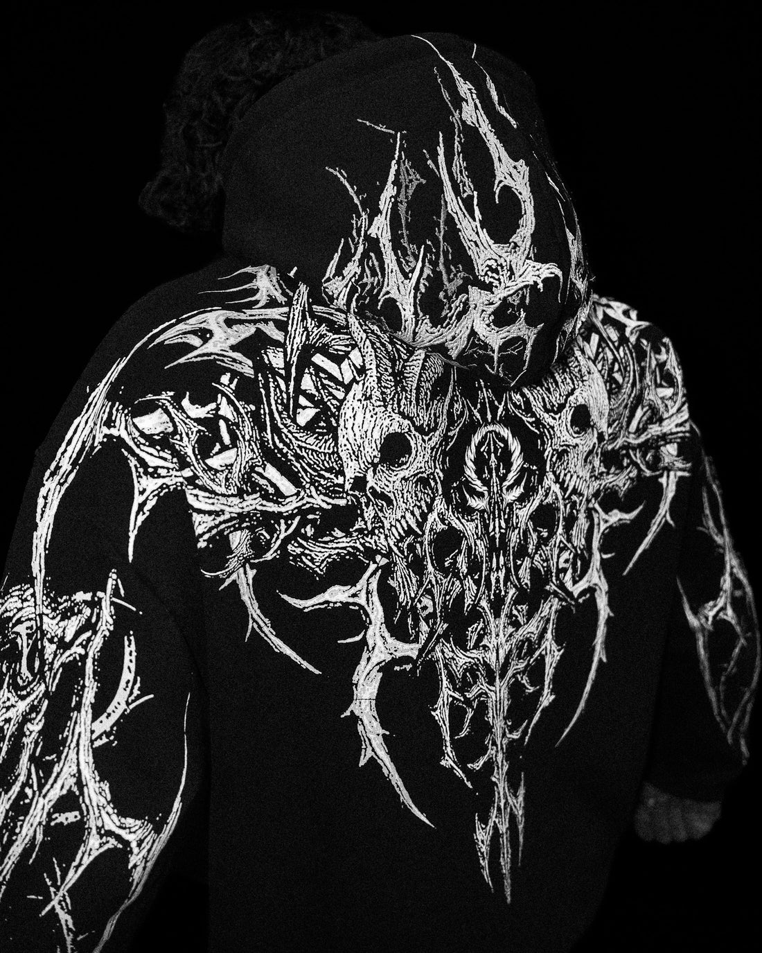 Nightreign Oversized pullover hoodie [VOID BLACK]