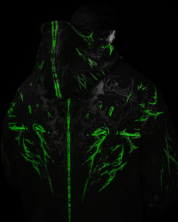 Prototype X Oversized pullover hoodie [NEON GREEN]