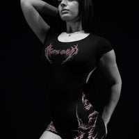 Void Tech™ Eternal Decay Open Back Bodysuit [BLOSSOM PINK]