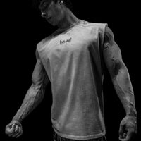 Oversized Cut-off Tee [BONE]