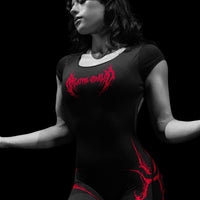 Void Tech™ Dark Reign Open Back Flare Bodysuit [NIGHTMARE]