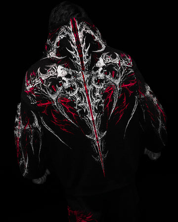 Prototype X Oversized pullover hoodie [HEAVENLY RED]