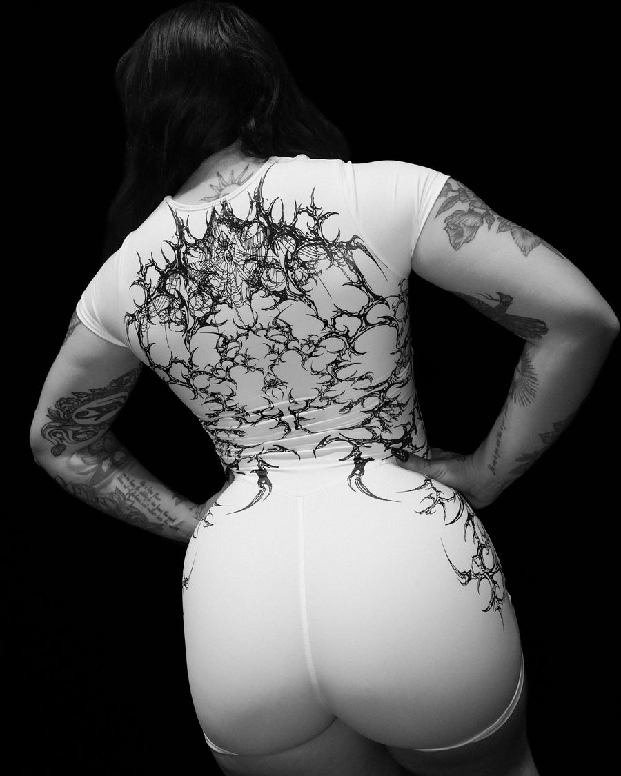 Women's Void Tech™ Spider Corpse Bodysuit [DIVINE WHITE]