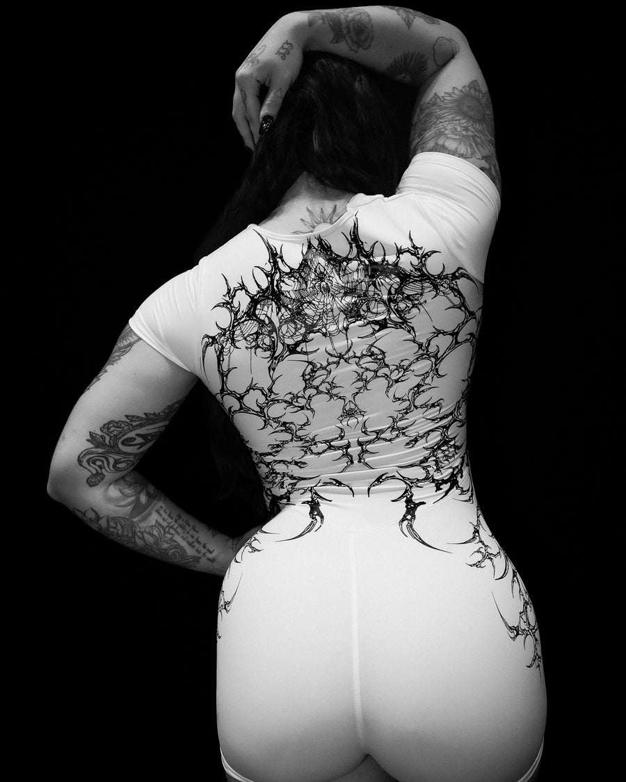 Women's Void Tech™ Spider Corpse Bodysuit [DIVINE WHITE]