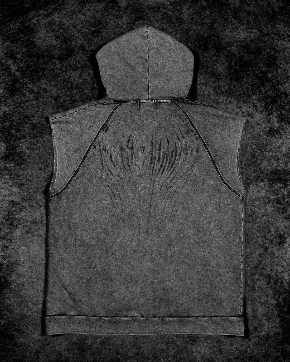 Venom Cutoff Zip-up Hoodie [VINTAGE]