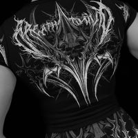 Womens Valkyrie Baby Tee [VOID BLACK]
