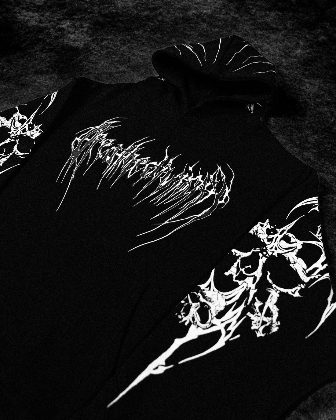 Doomslayer Oversized pullover hoodie [VOID BLACK]