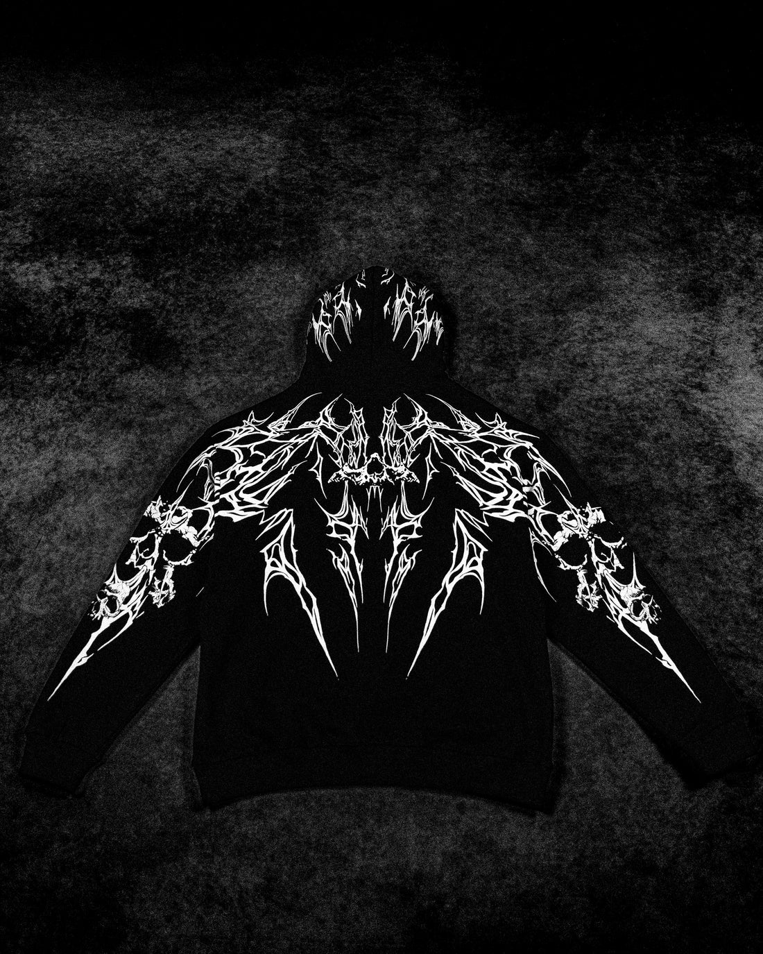 Doomslayer Oversized pullover hoodie [VOID BLACK]