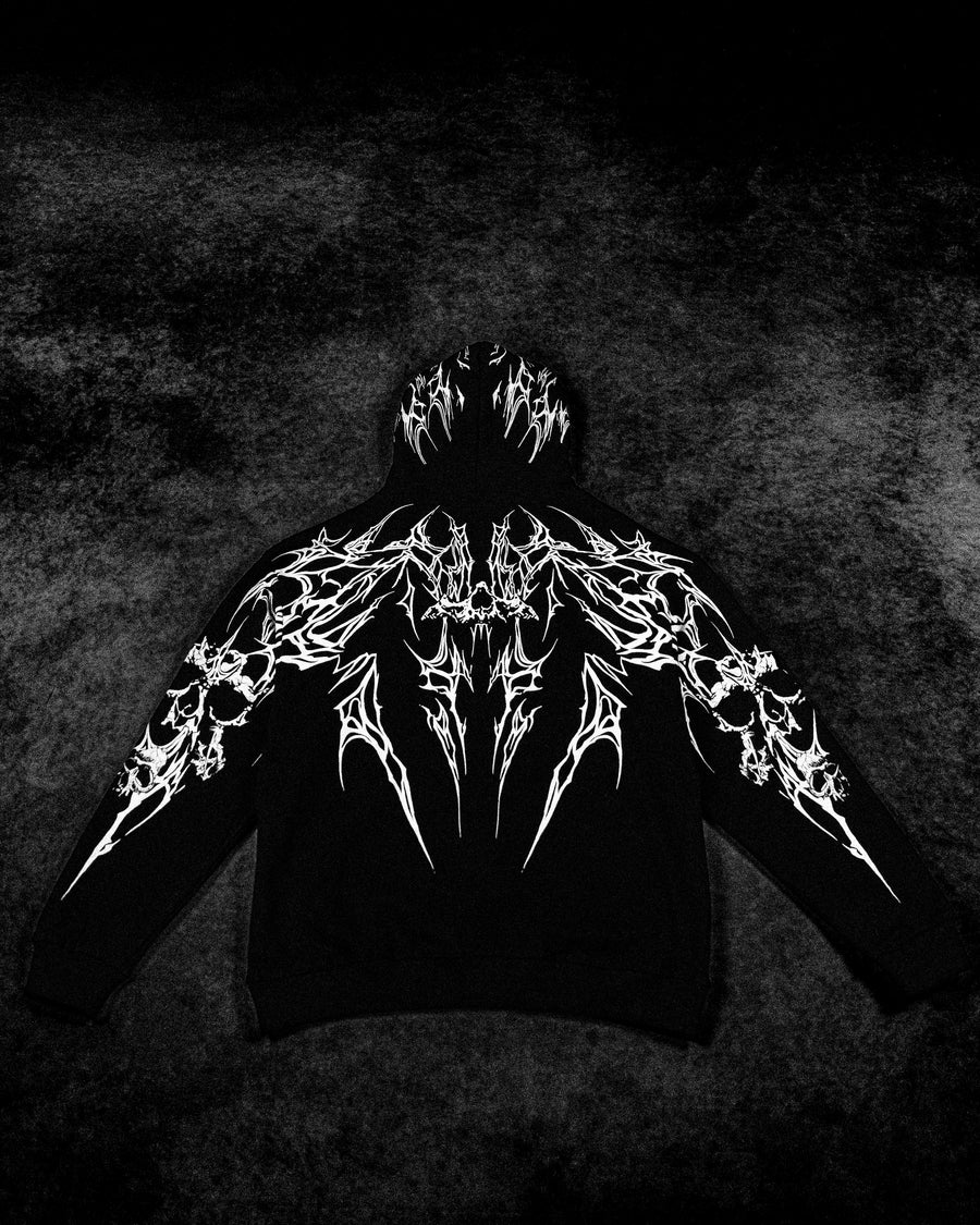 Doomslayer Oversized pullover hoodie [VOID BLACK]