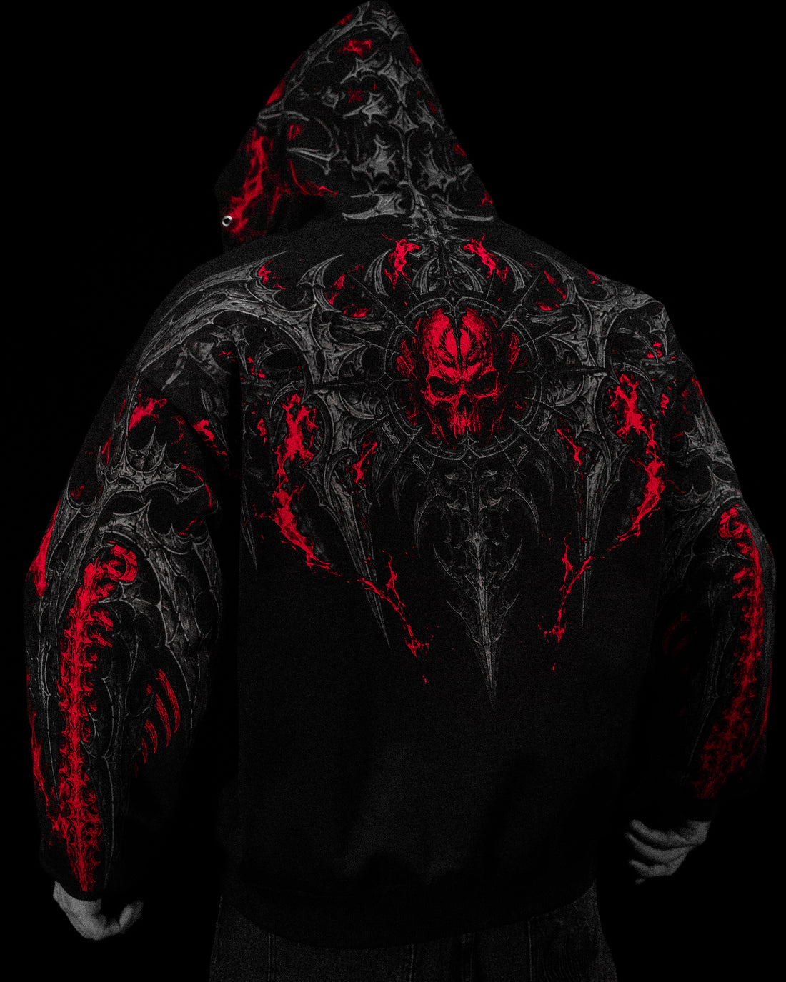 Death Slayer Oversized Zip-up Hoodie [NIGHTMARE]