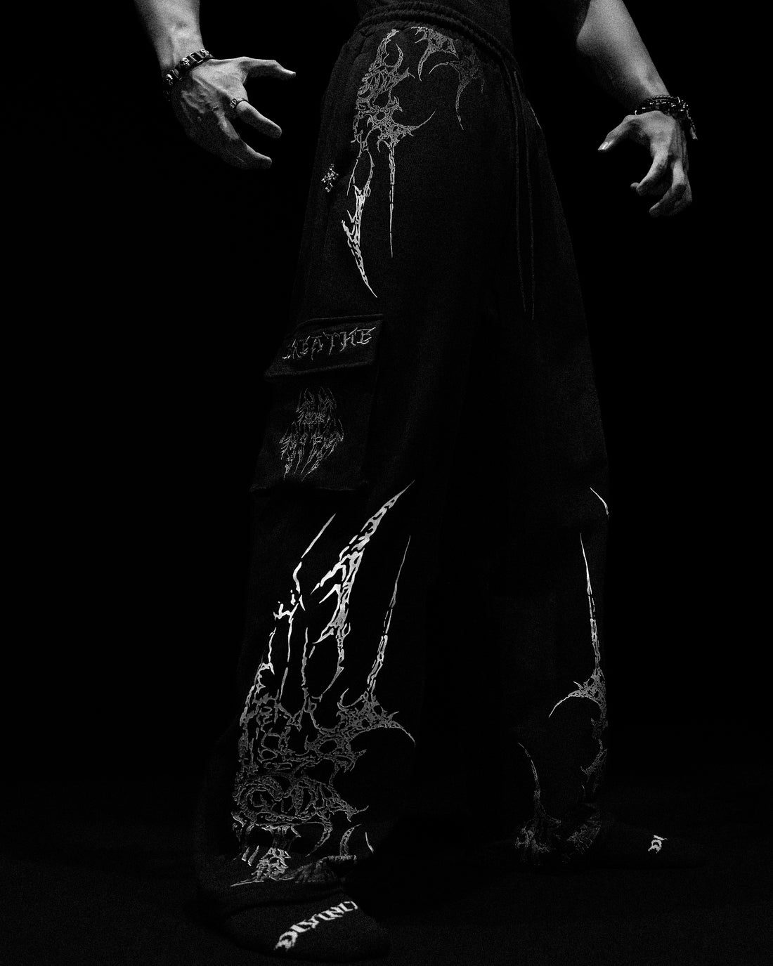 Bloodmoon Uncuffed Luxury Cargos [VOID BLACK]